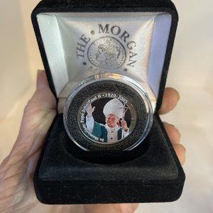 The Morgan Mint In Memoriam Pope John Paul II 120-2005 Half Dollar  Encased